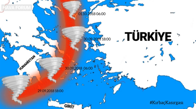 ESTOFEX'ten Kırbaç Kasırgası İçin Rota Tahmini...