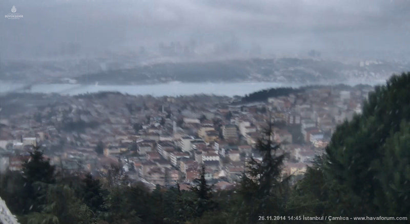 İstanbul Çamlıca mevsimin ilk karını aldı !