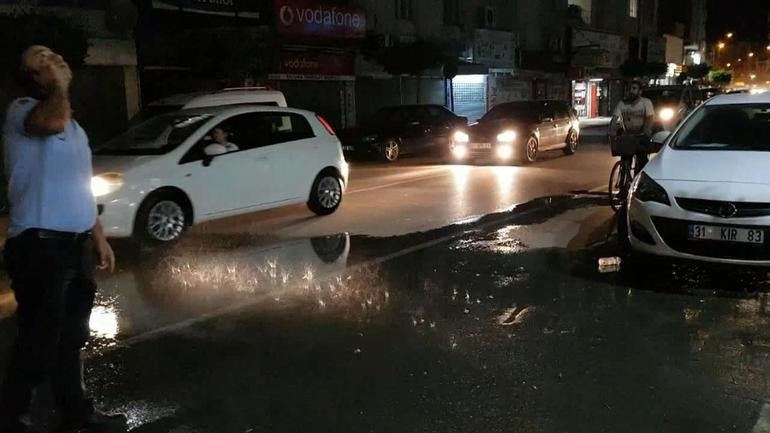 İskenderun'da İlginç Bir Yağmur...