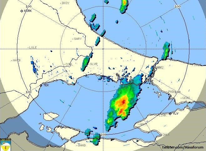 Yağışlı Kütle İstanbul'a Yaklaşıyor!