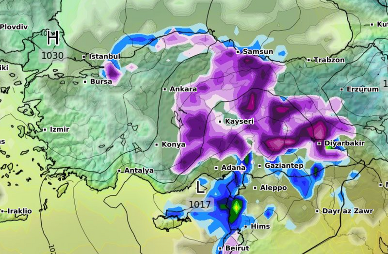 Perşembe Günü Kar Beklenen Şehirler Listesi... Yoğun Kar Beklenen Yerler de Var!
