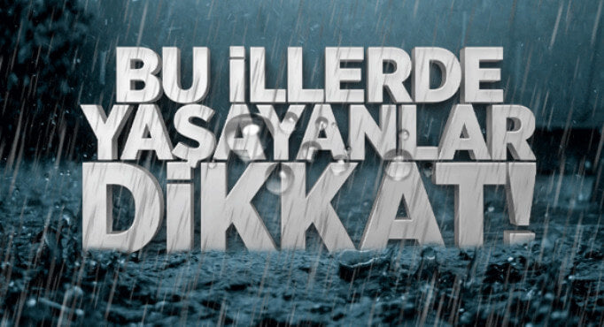 Karadeniz için kuvvetli yağış !