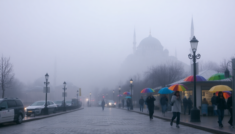 İstanbul'da Yeni Hafta Yağışlı ve Soğuk Başlıyor