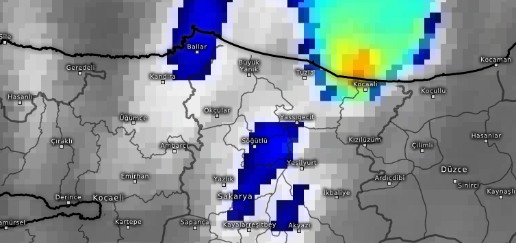 Sakarya'dan -65 Derecelik Bulut Geçti!