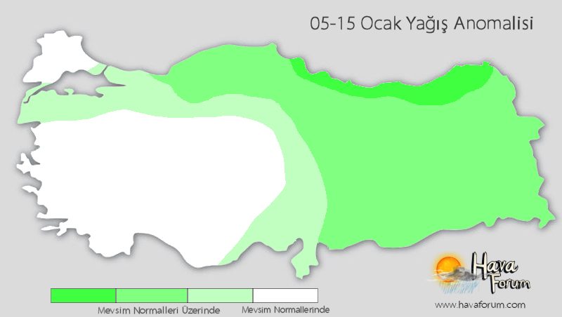 5-15 Ocak Arası Sıcaklık-Yağış Analizi