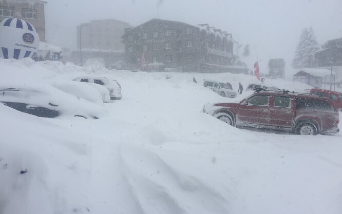 uludag-kar-kalinligi-2 Uludağ'da kar kalınlığı 2 metreyi aştı ! Haberler  