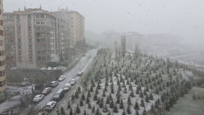 Mart ayında Ankara’da kar…
