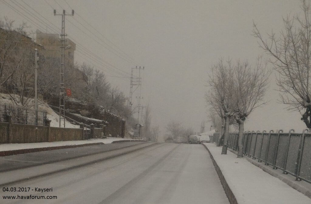 Kayseri-Kar-Yagisi-1024x671 Kayseri'de Mart ayında kar etkili oldu... Haberler  