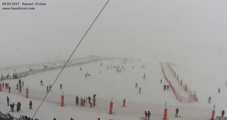 kayseri-erciyesi-canli-kamera Kayseri'de Mart ayında kar etkili oldu... Haberler  