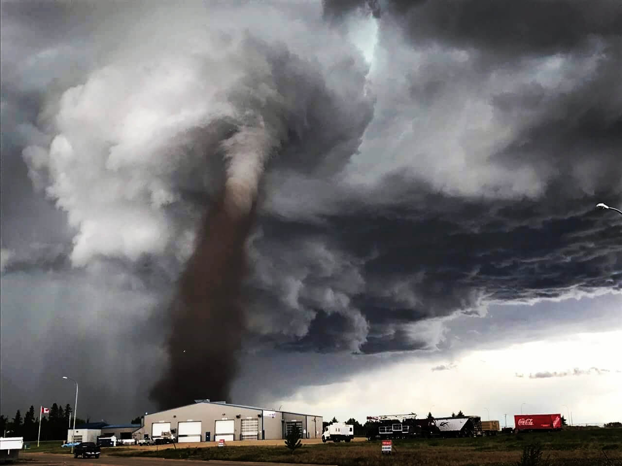 Kanada’da görülen tornado…