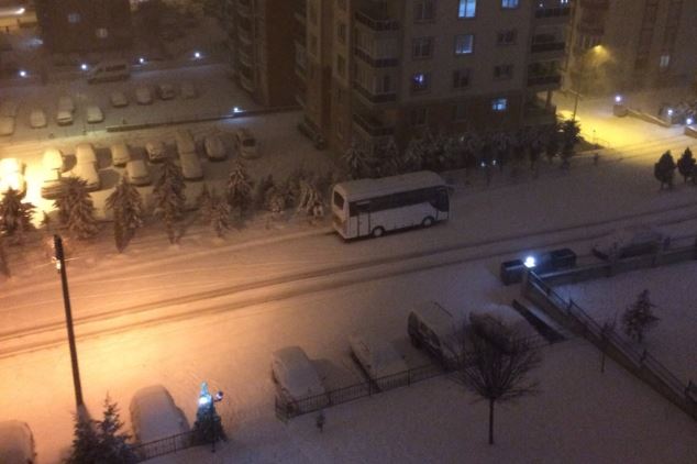Edirne’de kar yağışı etkili oluyor…
