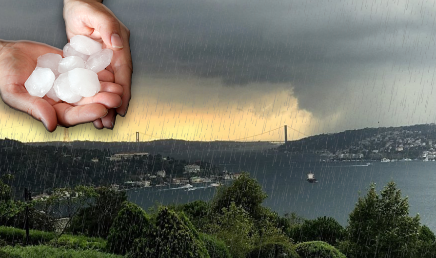 İstanbullular Dikkat! Sağanak yağmur ve yerel dolu geliyor…